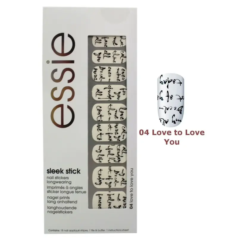 Essie Elegant Nail Stickers Stick 04 Love To Love You