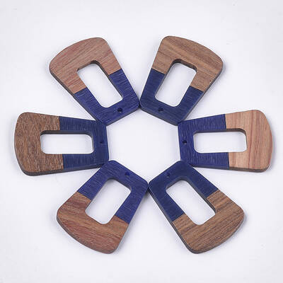 Resin & Walnut Wood Pendants