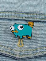 Cartoon Duck-mouth Beast Design Brooch, Cute Animal Design Pin, Fashion Accessories for Women & Men, Trendy All-match & Exqui...
