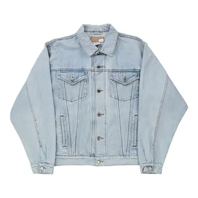 Wrangler Denim Jacket - Medium Blue Cotton Blend