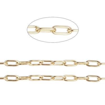 3.28 Feet Ion Plating(IP) 304 Stainless Steel Paperclip Chains