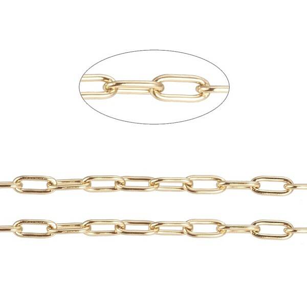 3.28 Feet Ion Plating(IP) 304 Stainless Steel Paperclip Chains