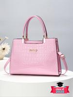 Fashionable Handbag, Letters Decorated Large Capacity Handbag, Elegant Shoulder Bag for Women, Trendy Versatile Daily Commuti...