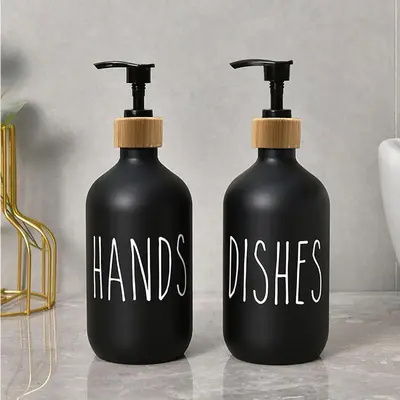 Hand Sanitizer Bottle, Refillable Empty Pump Bottle, 2 Counts Portable Lotion Shampoo Shower Gel Subpackage Container for Hom...