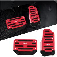 2PCS Car Pedal Covers - Premium Aluminum Alloy Non-Slip Gas and Brake Pedals Covers for Safe Driving - Universal Car Accessor...