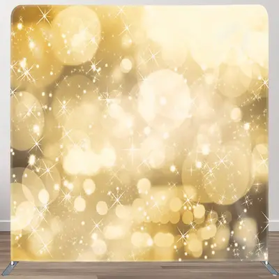 Aperturee Sparkling Warm Light Bokeh Fabric Party Backdrop Cover - Aperturee