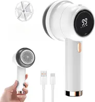 Wireless Fabric Shaver & Lint Remover – Rechargeable, 6-Leaf Blades, 3-Speed LED Display Outdoorfun