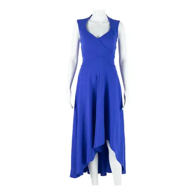 KAREN MILLEN Womens Day Dress Blue Sleeveless Hi-Low UK 8
