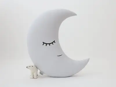 Crescent Moon Pillow (21 colors)
