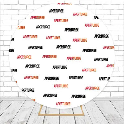 Custom Microfiber Cloth Round Backdrop For Photo Theme Party