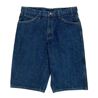Dickies Denim Shorts - 34W 14L Dark Wash Cotton