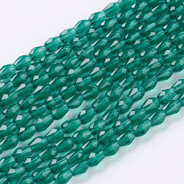 Faceted Glass Beads Strands