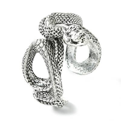 Snake Alloy Open Cuff Rings