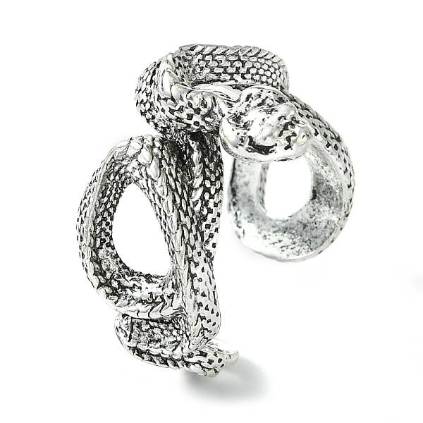 Snake Alloy Open Cuff Rings
