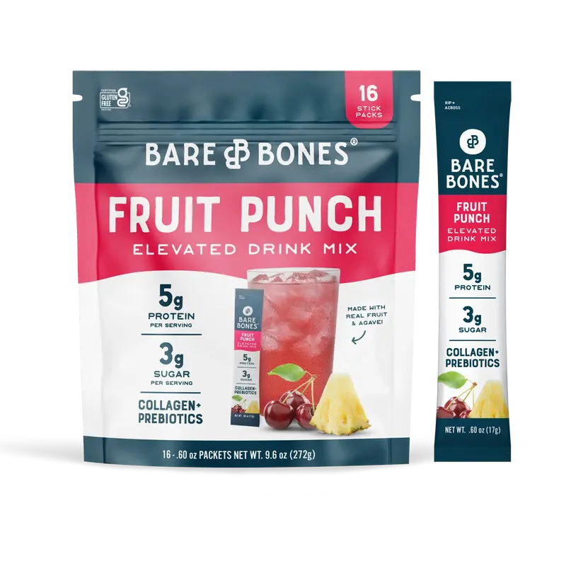 Bare Bones Elevated Drink Mix | Hydration + Collagen + Fiber + Electrolytes