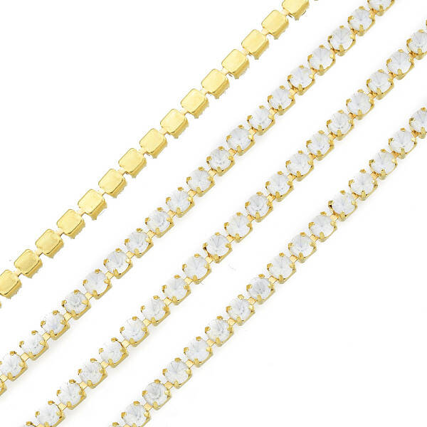 Brass Rhinestone Strass Chains