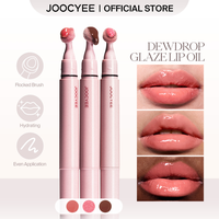 JOOCYEE Dewdrop Glaze Lip Oil Gloss Lipgloss Makeup Glossy Transfer-Proof Long Wear Non-Cakey Silky Hydrating Innovative Desi...