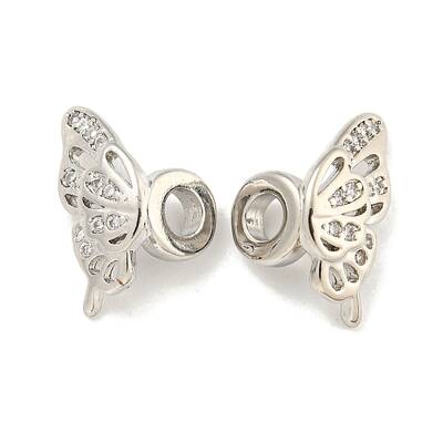 Brass Cubic Zirconia Beads