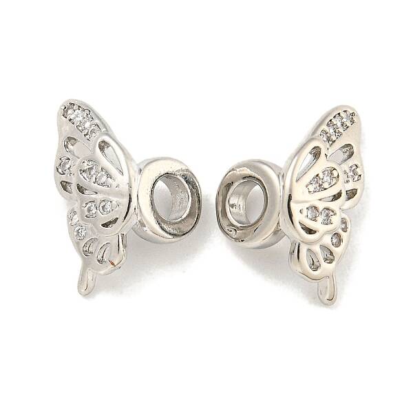 Brass Cubic Zirconia Beads
