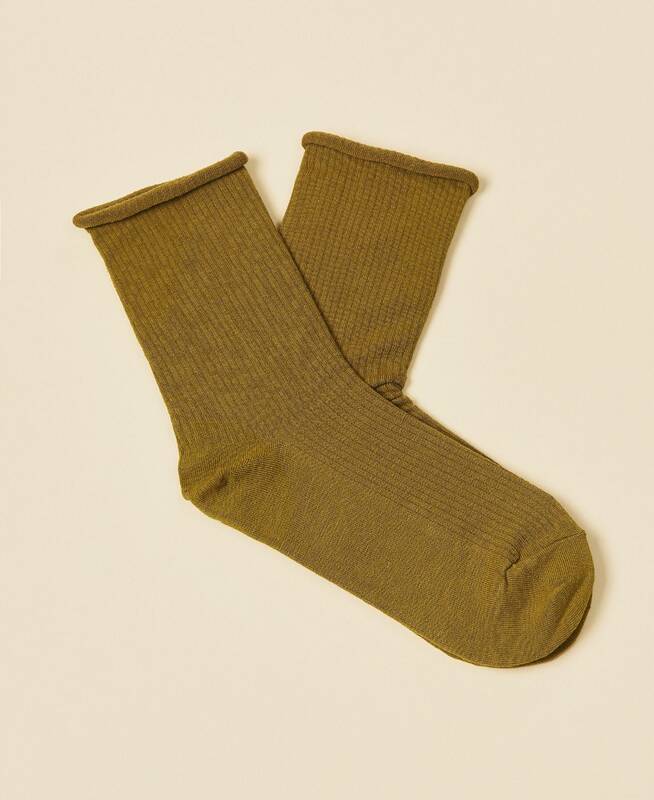 Women's Cotton Socks Weekend - Sahara