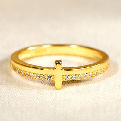 Alloy Rhinestone Plain Band Rings