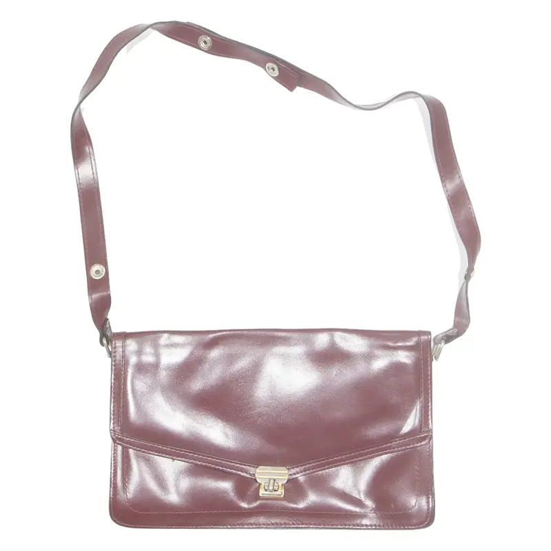 Womens Shoulder Bag Maroon Leather