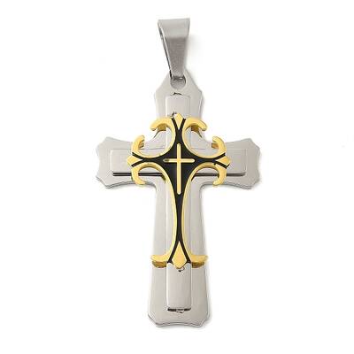Ion Plating(IP) 304 Stainless Steel Enamel Big Pendants