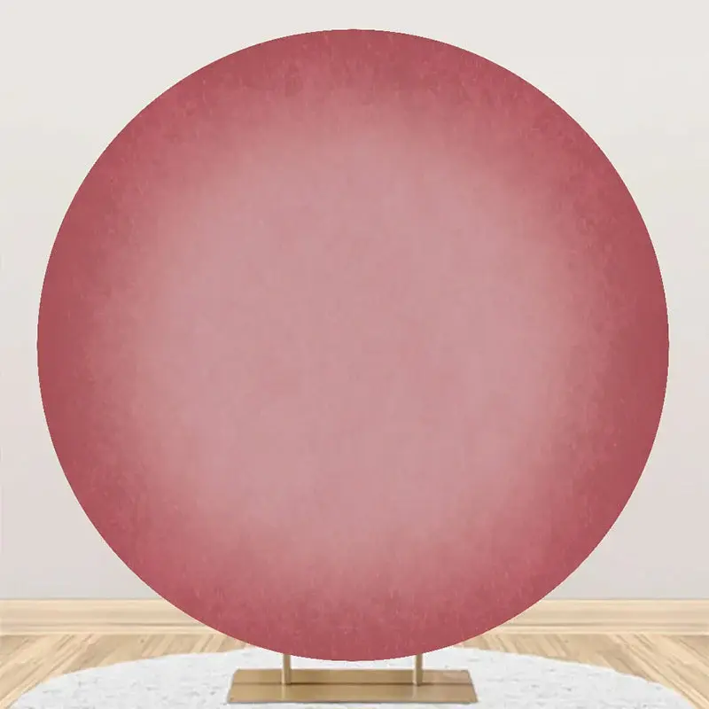 Round Red Pink Gradient Texture Birthday Backdrop - Aperturee