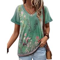 Angerella T Shirt for Women Loose Fit Summer Tops Trendy Causal Short Sleeve Shirts
