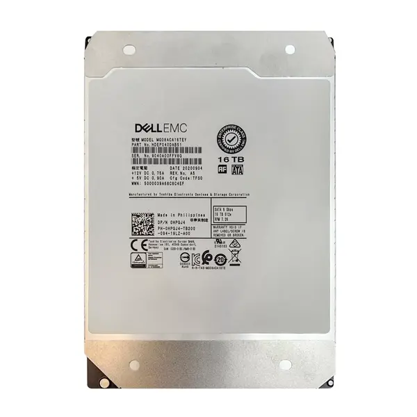 HPGJ4 Dell 16TB 6Gb/s SATA 7200 3.5-inch 512MB Hard Drive