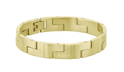 Lacoste Bracciale Alla Moda Placcato Oro Per Uomo 2040154