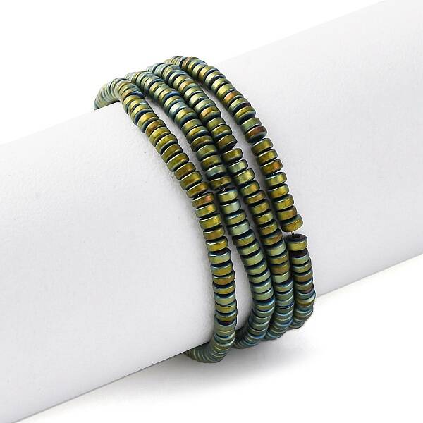 Electroplated Non-magnetic Hematite Beads Strands
