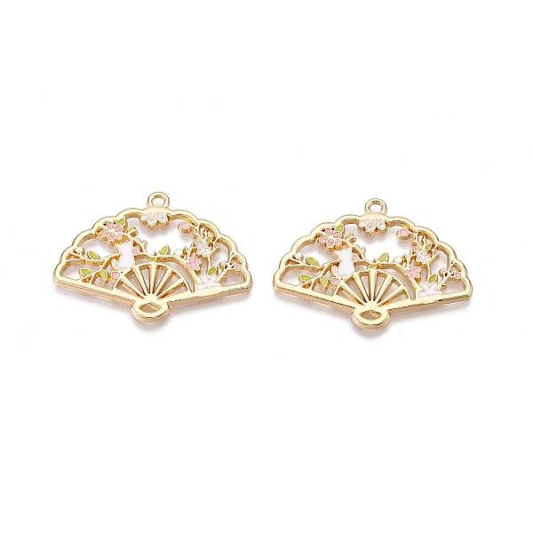 Rack Plating Alloy Enamel Pendants