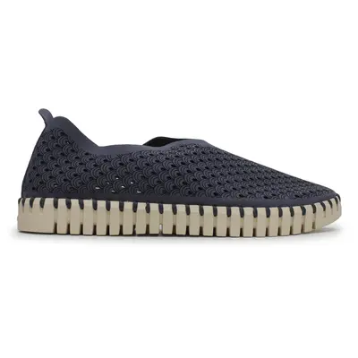 Ilse Jacobsen Tulip 3275 Textile Women's Slip On Shoes - Grey Blue - Size:US 7 Women