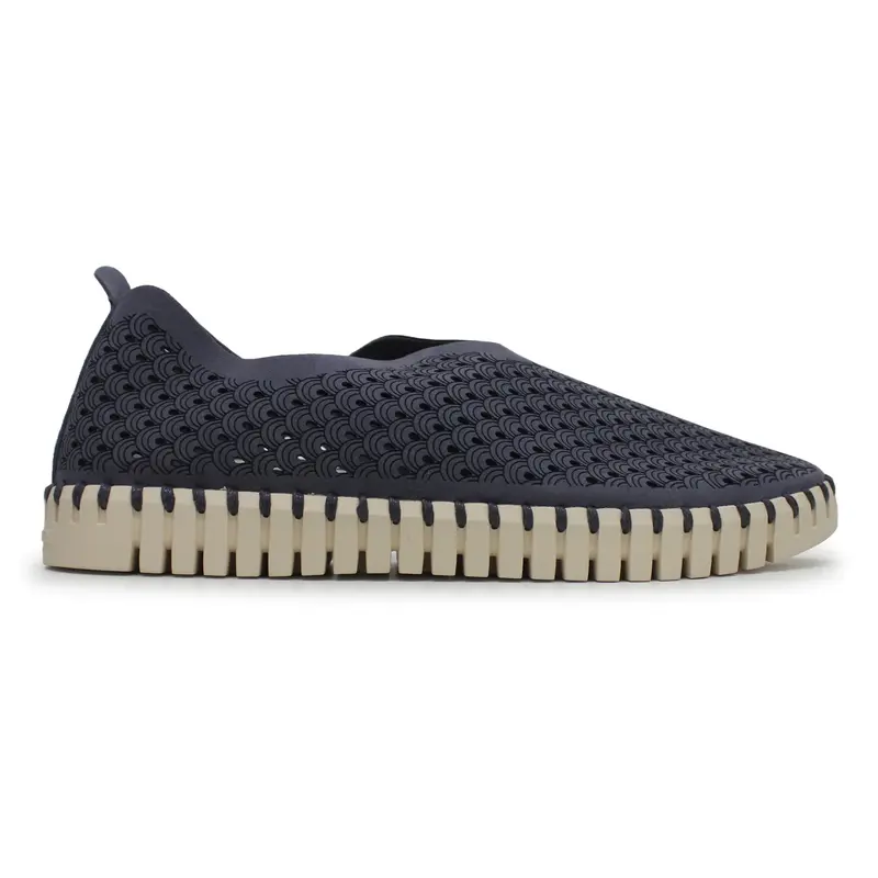 Ilse Jacobsen Tulip 3275 Textile Women's Slip On Shoes - Grey Blue - Size:US 7 Women