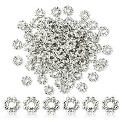 Alloy Daisy Spacer Beads