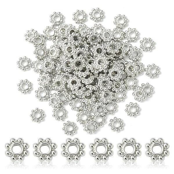 Alloy Daisy Spacer Beads