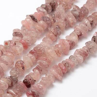 Natural Strawberry Quartz Beads Strands