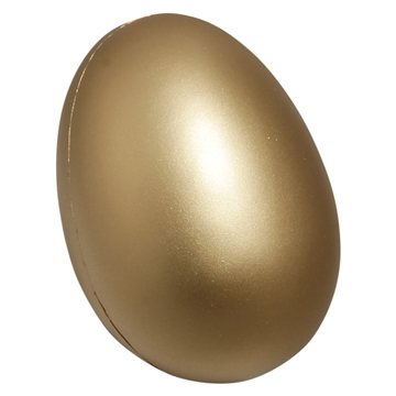 150 Custom Golden Egg - Stress Reliever - Polyurethane