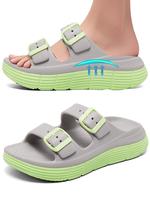 Lxso Womens Recovery Sandals With Comfortable Plantar Fasciitis Arch Support, Orthotic Adjustable Thick Cushion Sport Slides ...