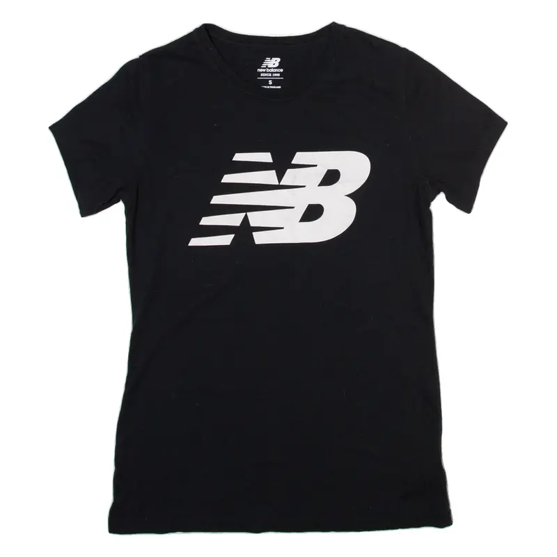 NEW BALANCE Womens T-Shirt Black S