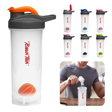 100 Customized 24oz Shaker Bottle - BPA-free & Mixer Ball
