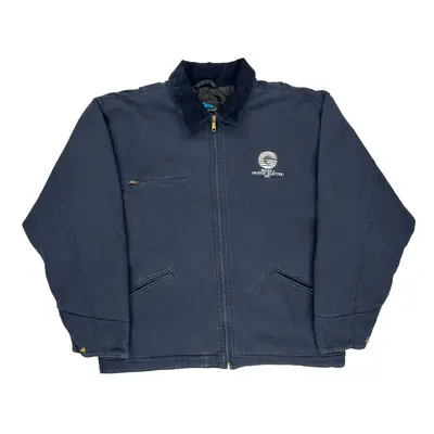 White Graphics Electric Tri-Mountain Jacket - XL Navy Polyester