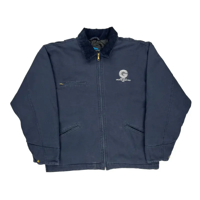 White Graphics Electric Tri-Mountain Jacket - XL Navy Polyester