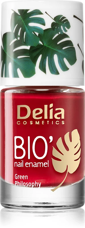 Delia Cosmetics Bio Green Philosophy Nail Polish Color 611 Red 11 Ml