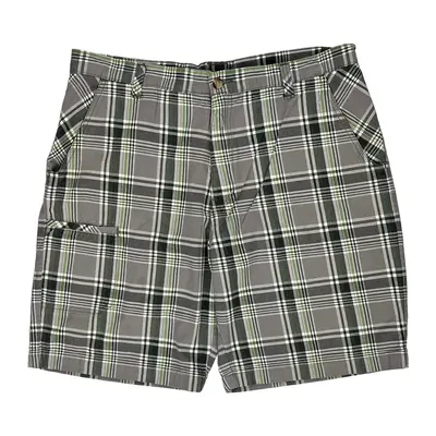 Dickies Checked Shorts - 38W 9L Grey Cotton