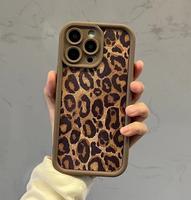 Trendy Leopard Pattern Phone Case, Precise Camera Lens, Shockproof Phone Casing,Soft Anti-Scratch Protective Cover for iPhone...