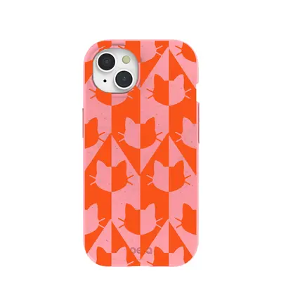 Bubblegum Pink Purr iPhone 15 Case