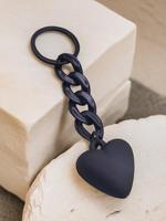 Heart & Chain Charm Keychain, Minimalist Bag Accessory, Car Key Pendant, Fashion Accessories for Women & Men, Valentine's Day...