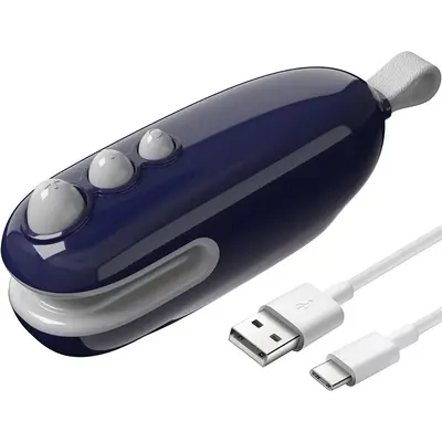 VEVAVI Mini Bag Sealer, Heat Sealer with Cutter, Rechargeable Bag Sealer, Handheld Heat Sealer Machine with Magnetic, Portabl...